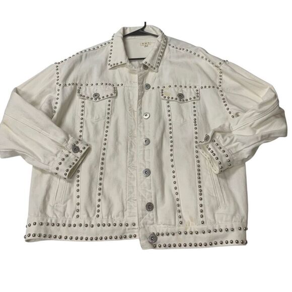 Silver Studded POL Denim Jacket - Picture 2 of 9